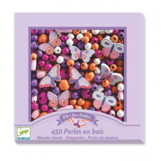 Perles bois papillons x450