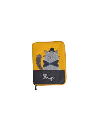 Protège carnet de santé chat gris les moustaches