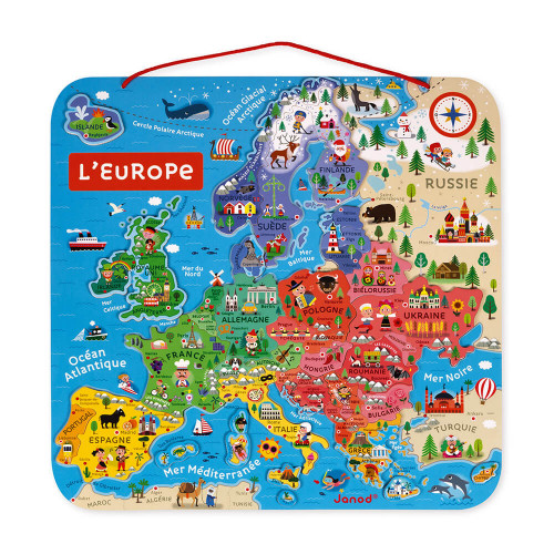 Puzzle magnetique europe