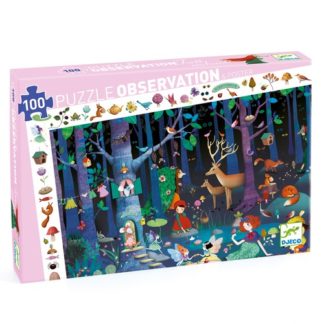 Puzzle d'observation la forêt enchantée 100 pcs