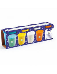 Pâte à modeler pailletée, 4 pots