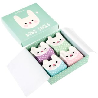 Coffret chaussettes bébé lapin