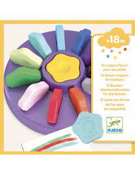 Crayons fleurs x12