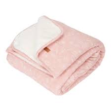 Couverture de berceau wild flowers pink
