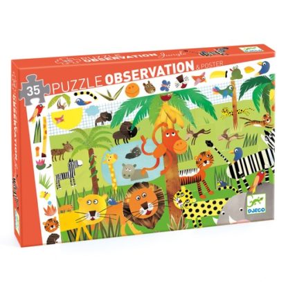 Puzzle d'observation la jungle 35 pcs