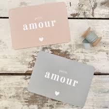 Carte petit amour rose de mars