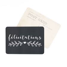 Carte félicitations mila ardoise