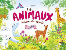 Les animaux autour du monde en relief
