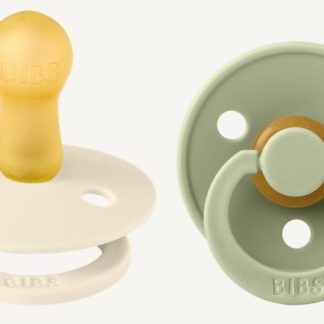 Tétine Bibs colour T1 ivoire/vert sauge