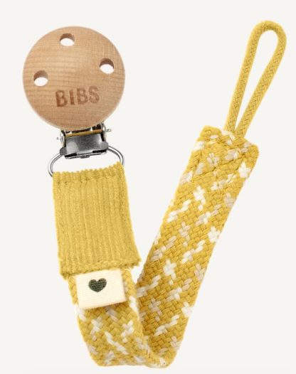 Attache tétine Bibs moutarde