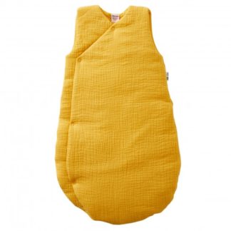 Gigoteuse gaze de coton moutarde 0-6m