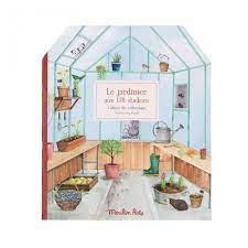 Cahier et stickers le jardinier