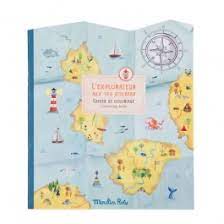 Cahier et stickers l'explorateur