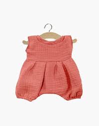 Barboteuse double gaze marsala