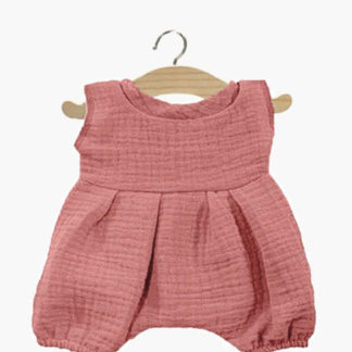 Barboteuse Noa double gaze rosethé