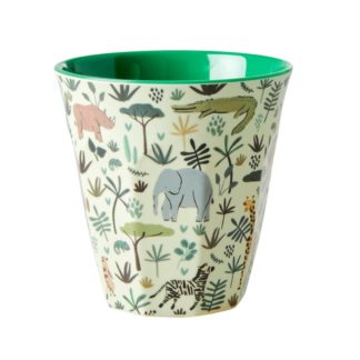 Gobelet green jungle animals