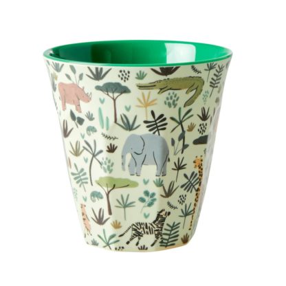 Gobelet green jungle animals