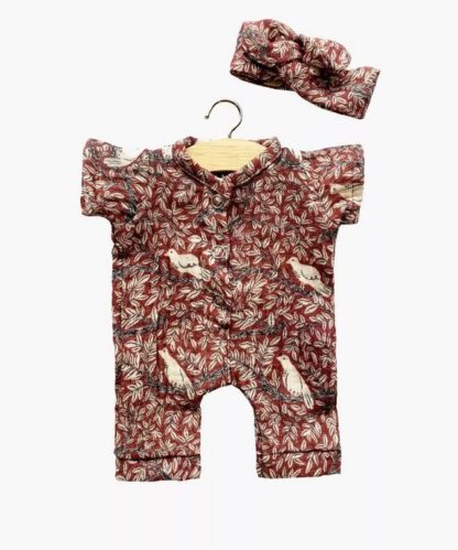 Babies: combinaison Lili + headband colombe