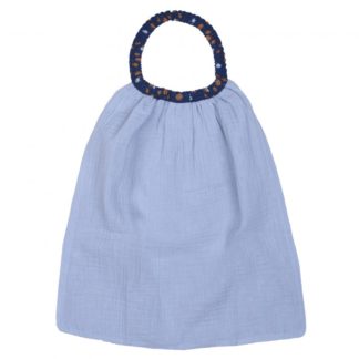 Serviette élastique bleu glacier
