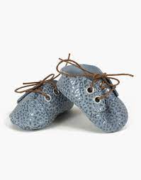 Chaussures léopard cuir bleu