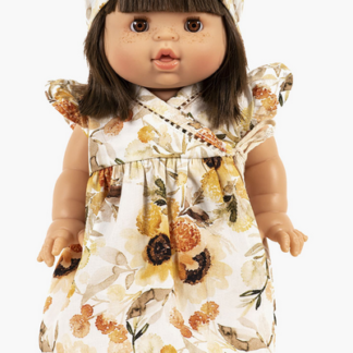 Robe Portefeuille Iris avec Culotte et Fichu Tournesol