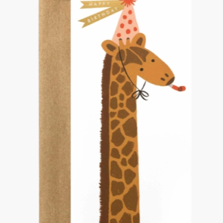 Carte birthday giraffe