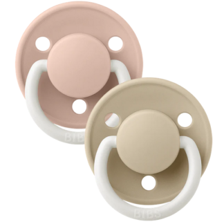 Tétine Bibs colour NIGHT T2 rose poudré/ vanille