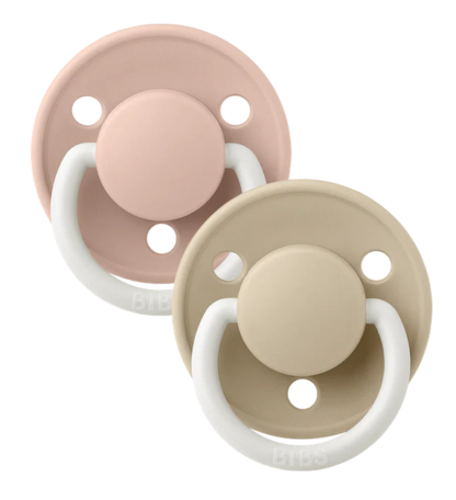 Tétine Bibs colour NIGHT T2 rose poudré/ vanille