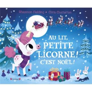Au lit, petite licorne ! C'est noël !