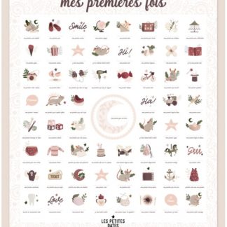 Affiche mes premières fois rose