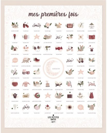 Affiche mes premières fois rose