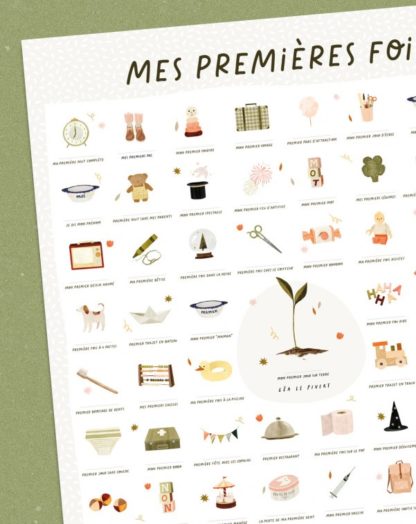 Affiche mes premières fois verte – Image 2