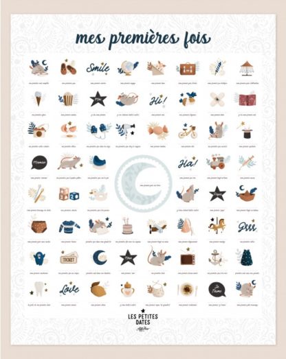 Affiche mes premières fois bleu