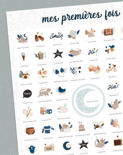 Affiche mes premières fois bleu – Image 2