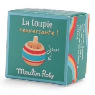 Toupie renversante bleue et rouge