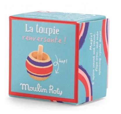 Toupie renversante rouge et violette