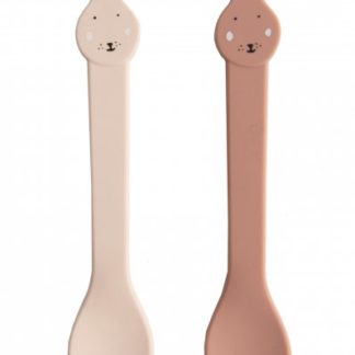 Cuillère silicone Madame lapin x2