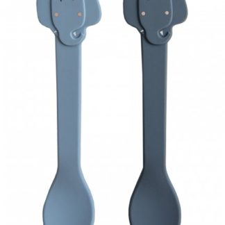 Cuillère silicone Monsieur éléphant x2