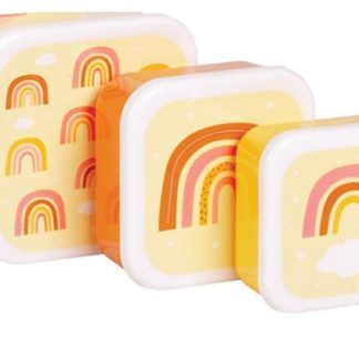 Set de 3 boîtes à goûter arc-en-ciel