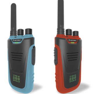 Talkie walkie bleu et rouge