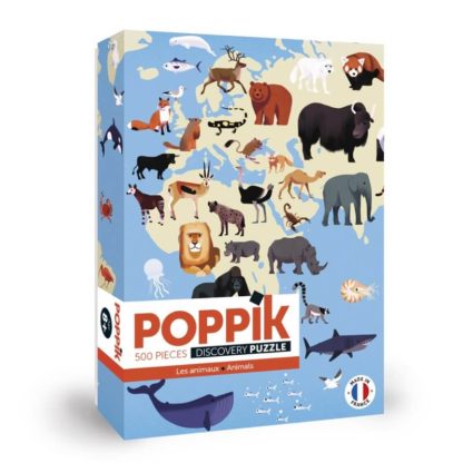 Puzzle Poppik: Les animaux du monde 500pcs