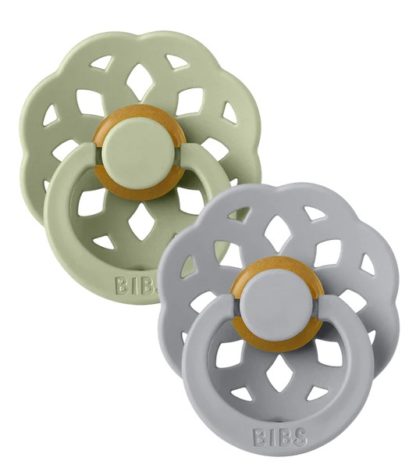 Tétine Bibs bohème T1 vert sauge/gris nuage
