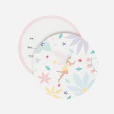 Carte invitation fées x8