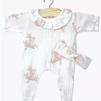 Babies: Dors bien son headband en toile de Jouy