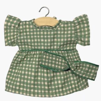 Robe Daisy et son headband vichy vert