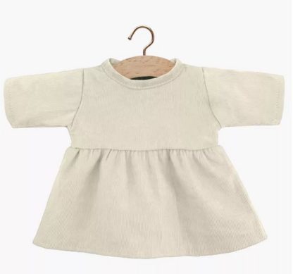 Robe Faustine en milleraie écru