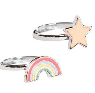 Bagues arc-en-ciel + étoile