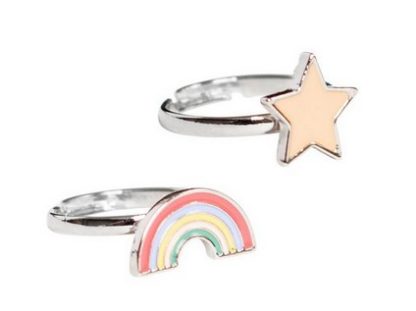 Bagues arc-en-ciel + étoile