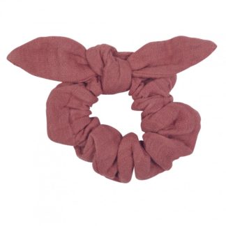 Chouchou gaze de coton marsala