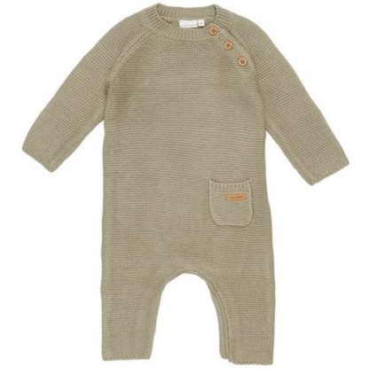 Combinaison en tricot olive T74